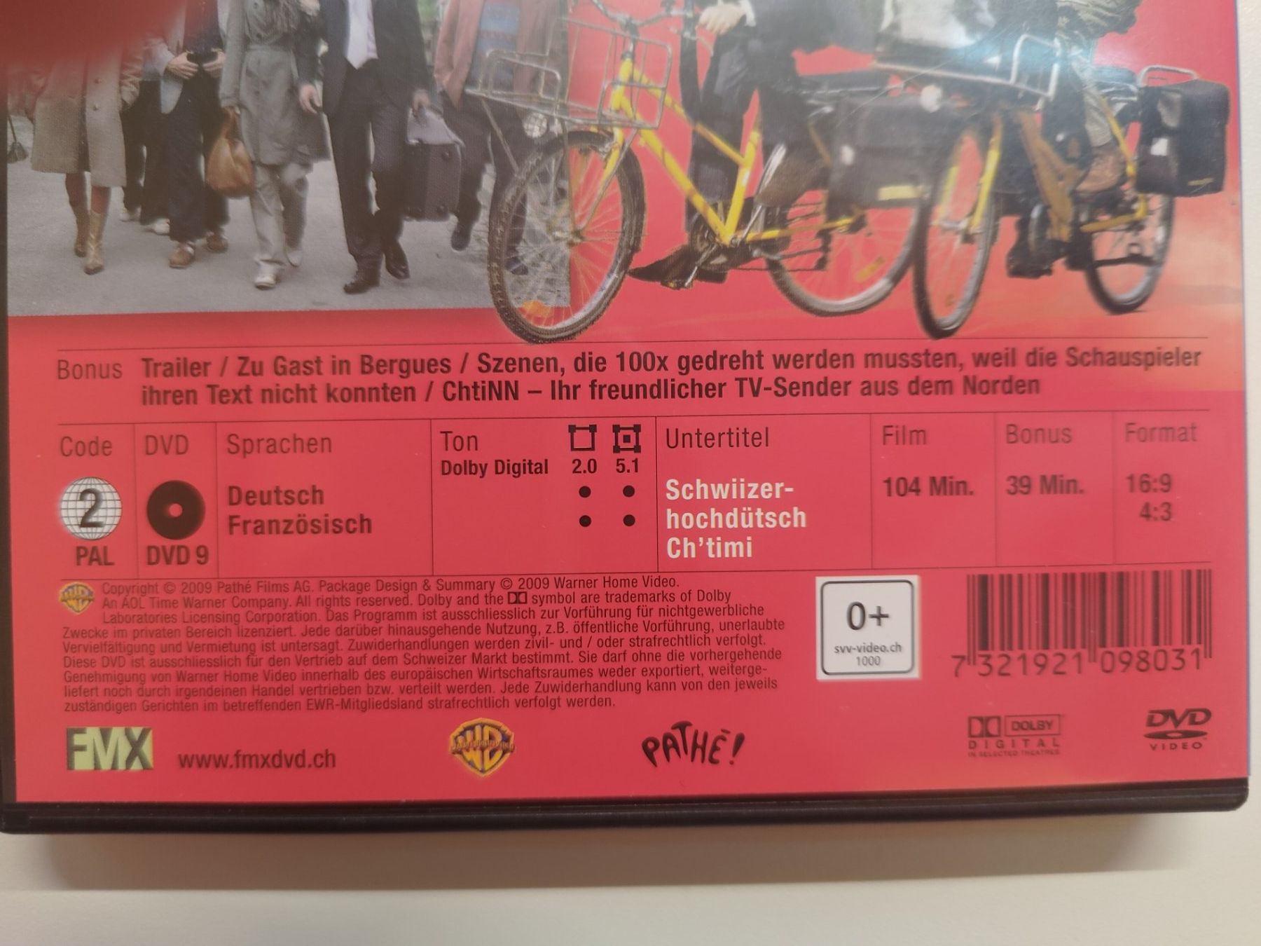 Tutti i DVDs: Willkommen bei den Sch'tis – Usato da Liestal venduto da Kratzilla 3
