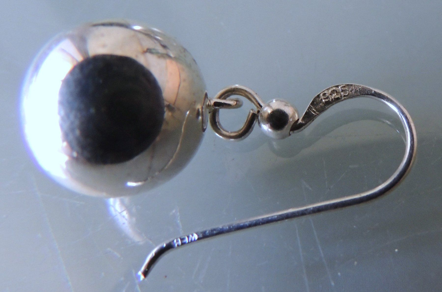 Orecchini pendenti & Orecchini a lobo: Silber 925 Kugel Ohrringe 12 mm – Usato da Waldenburg venduto da schaller707 3
