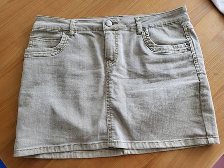 Jeans Mini Rock edc Esprit, beige, Grösse 38