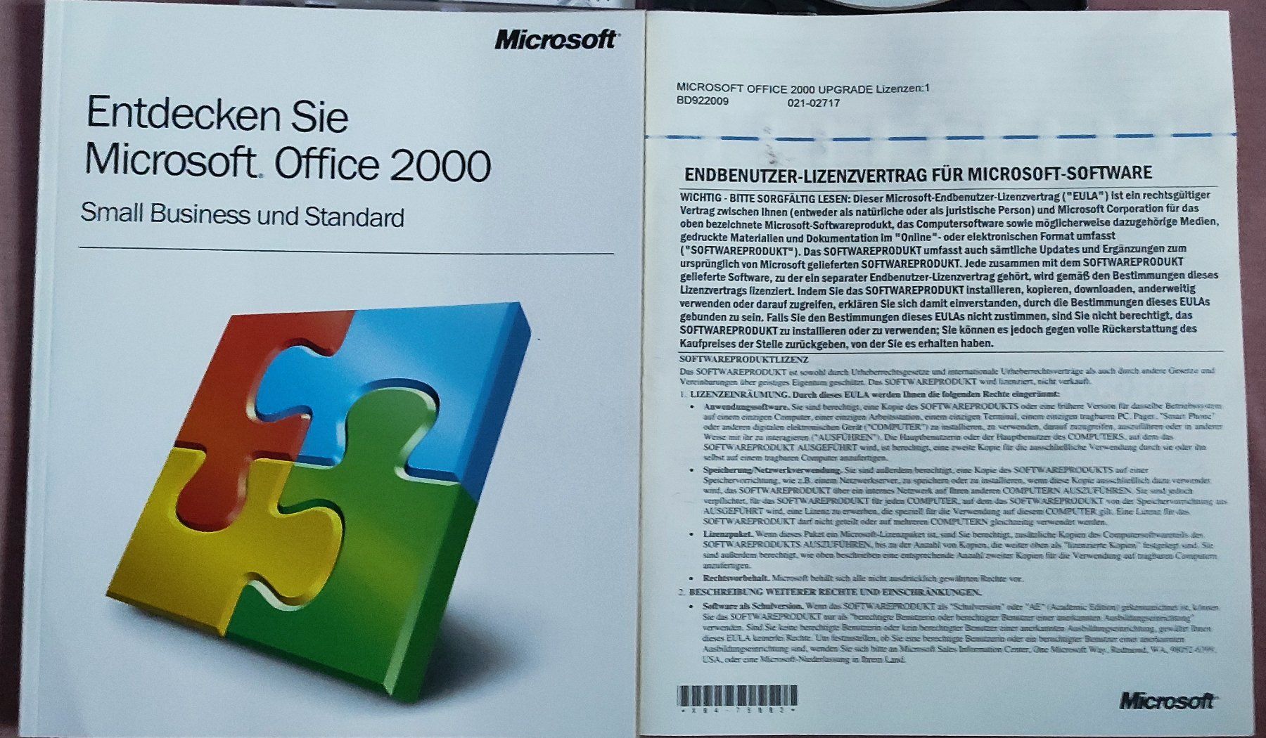 Microsoft Applications: Microsoft Office 2000  Standard update – D'occasion à Oetwil am See par bushcrafter 1