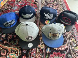 6 Snapback Caps California Republic & San Diego