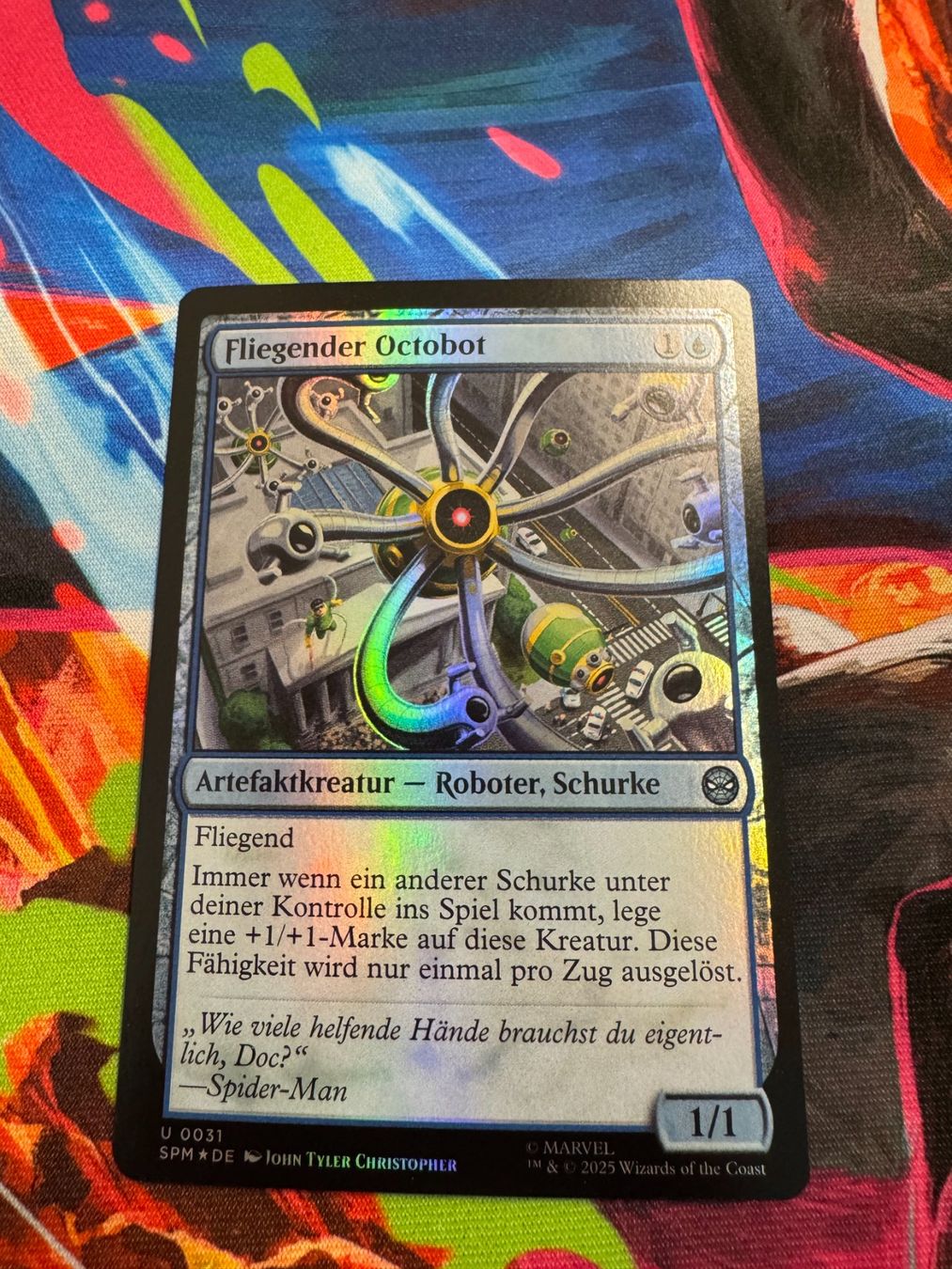 Magic The Gathering Carte collezionabili: Fliegender Octobot - Foil - Marvel's Spider-Man - Magic – Nuovo (secondo la descrizione) da Bülach venduto da Pfrenzel