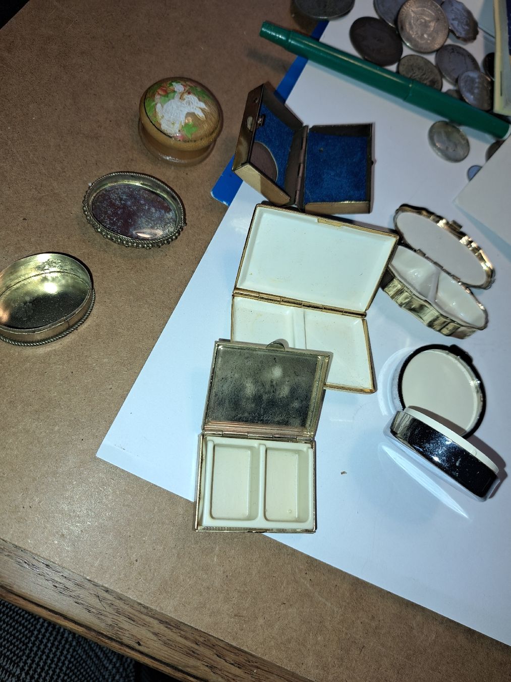 Barattoli: Diverse Vintage Schmuckdosen-Sammlung,  – Usato da Kölliken venduto da Upcycling-by-Mc-TAM 4