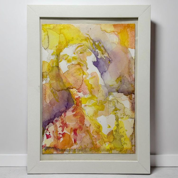 Dipinti: Yassine ZAIAT - Poetrair aquarelle sur papier contre collé – Usato da Morges venduto da Auct