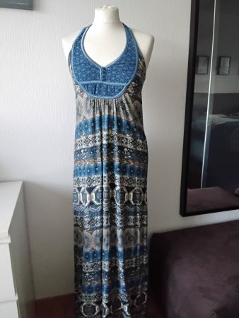 Robe d'été longue, dos nu Bershka M