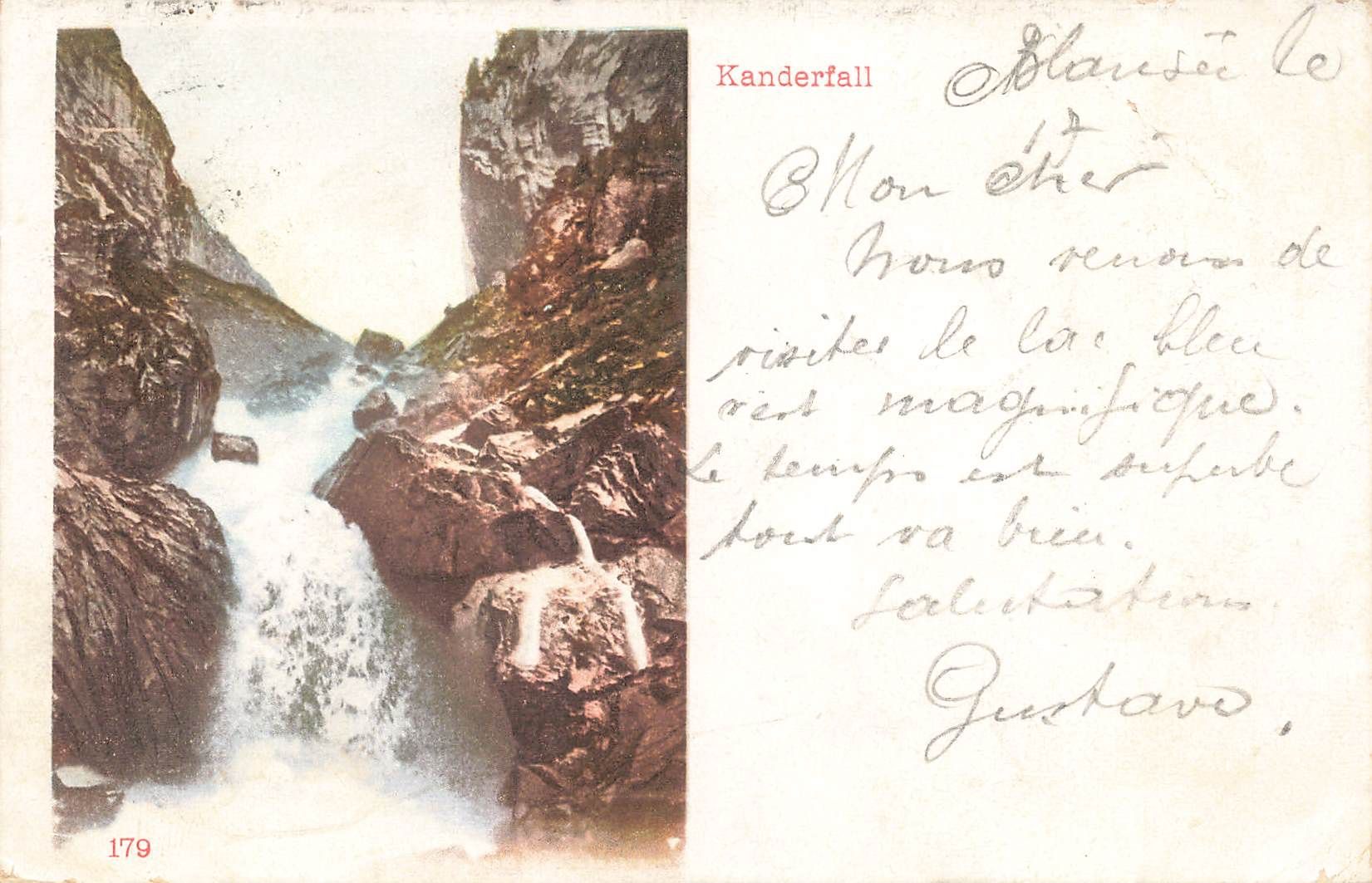 Ansichtskarten: Kanderfall – Gebraucht aus Biasca von Blenio71