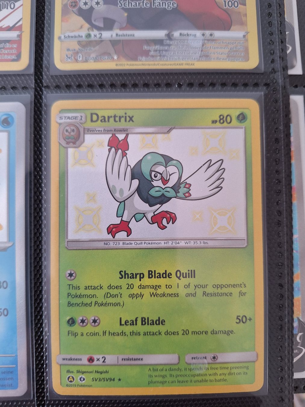 Pokémon Carte collezionabili: Shiny Dartrix – Usato da Altstätten SG venduto da GGsGameshop