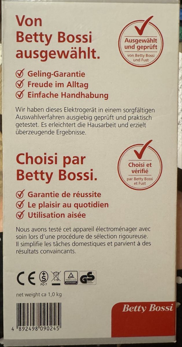 Appareils de cuisine: Sandwichmaker „Panini“ – Neuf avec emballage d'origine à Basel par maulwurf012 1