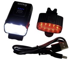 Velolicht Set TopLight Front- und Rückscheinwerfer mit USB-C