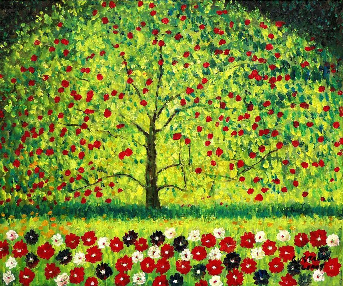Riproduzioni & Creazioni: Gustav Klimt - Der Apfelbaum – Nuovo (secondo la descrizione) da Larnaca venduto da KunstDepot24