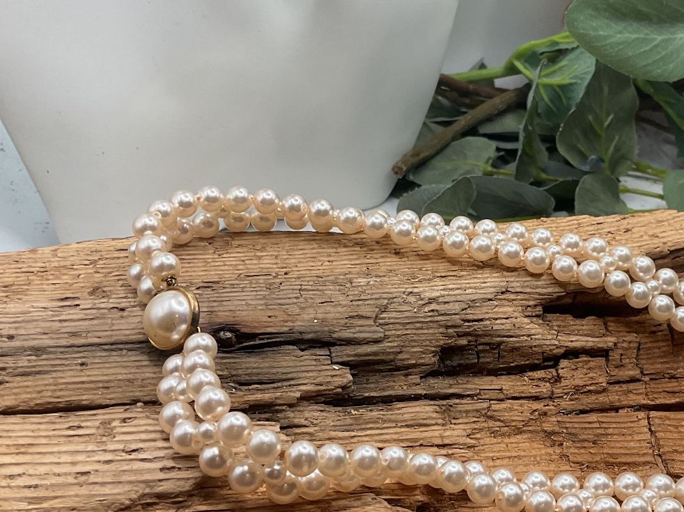 Catenine: Vintage Perlencollier mit Silberverschluss – Usato da luzern venduto da Alpendorf1 4
