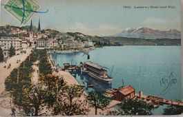 LUZERN - Quai und Rigi - Dampfschiff - 1908
