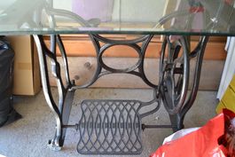 Glastisch fahrbar 110cm lang 70cm Breit sehr schwer
