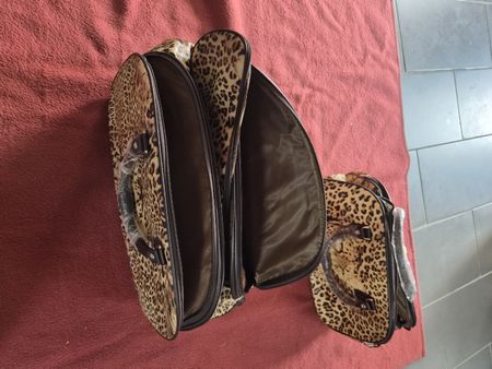 Reisetaschen Set Leopard Druck neu 2-teilig