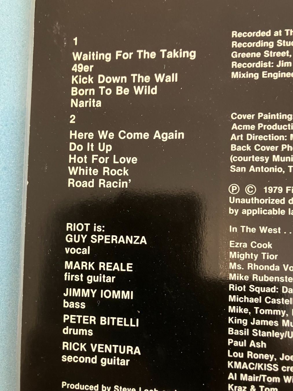 Schallplatten: Riot – Gebraucht aus Aarwangen von Jukebox3 3