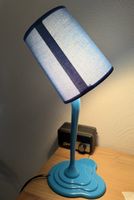 Blaue Tischlampe, Nachttischlampe, Top Zustand!