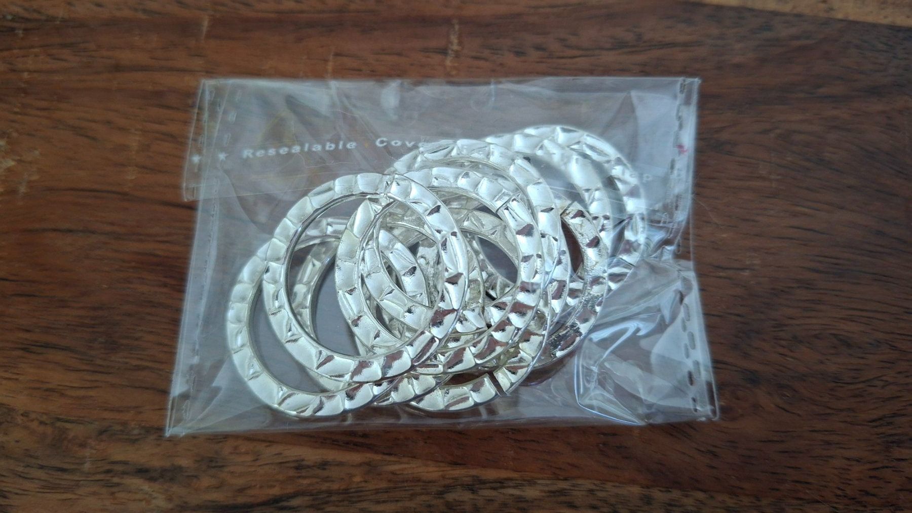 Kit bricolage: grosse offene Bastel-Biegeringe 10Stk. Silberfarben – Nuovo e nell'imballaggio originale da Kriens venduto da Wolly85