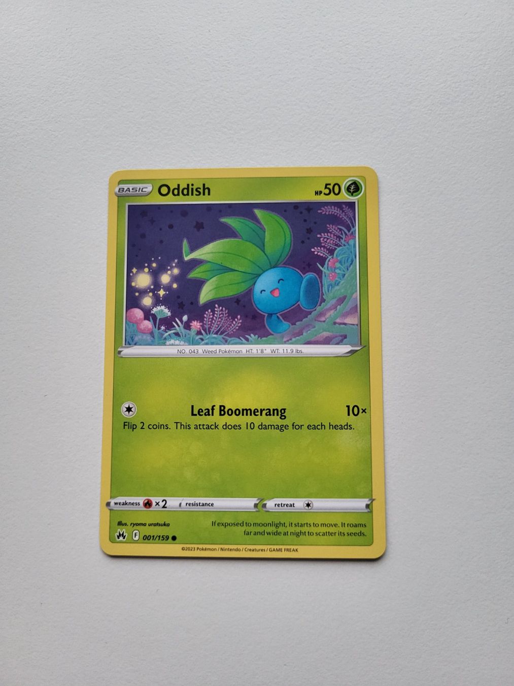 Pokémon Sammelbilder & Trading cards: Oddish (Crown Zenith 001/159) – Gebraucht aus Erlenbach ZH von ram_mjn5
