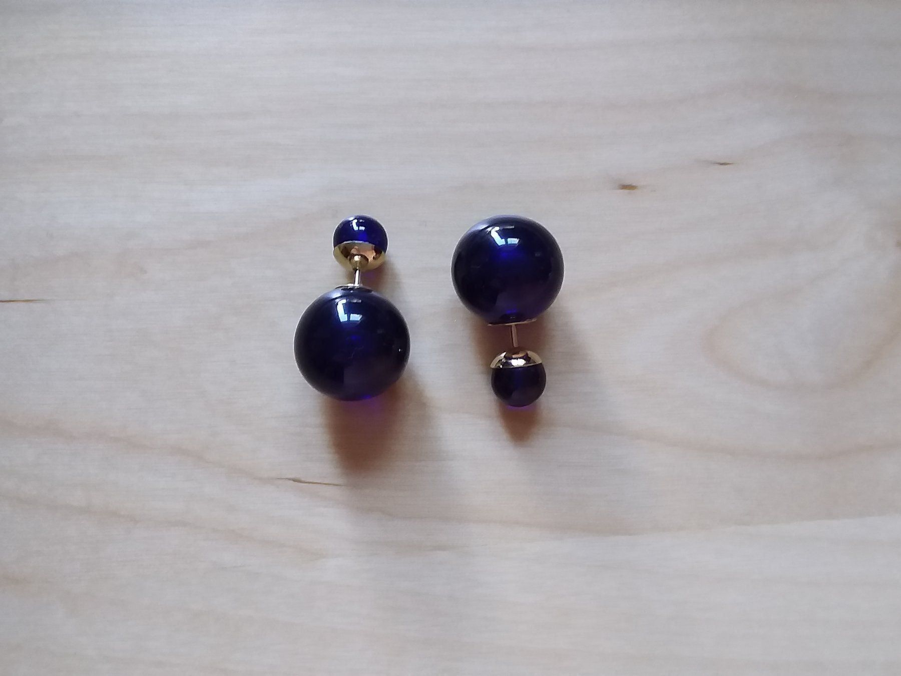 Orecchini pendenti & Orecchini a lobo: DIOR Ohrrstecker Gross Dunkel Blau – Nuovo (secondo la descrizione) da Zuerich venduto da SaTs-43