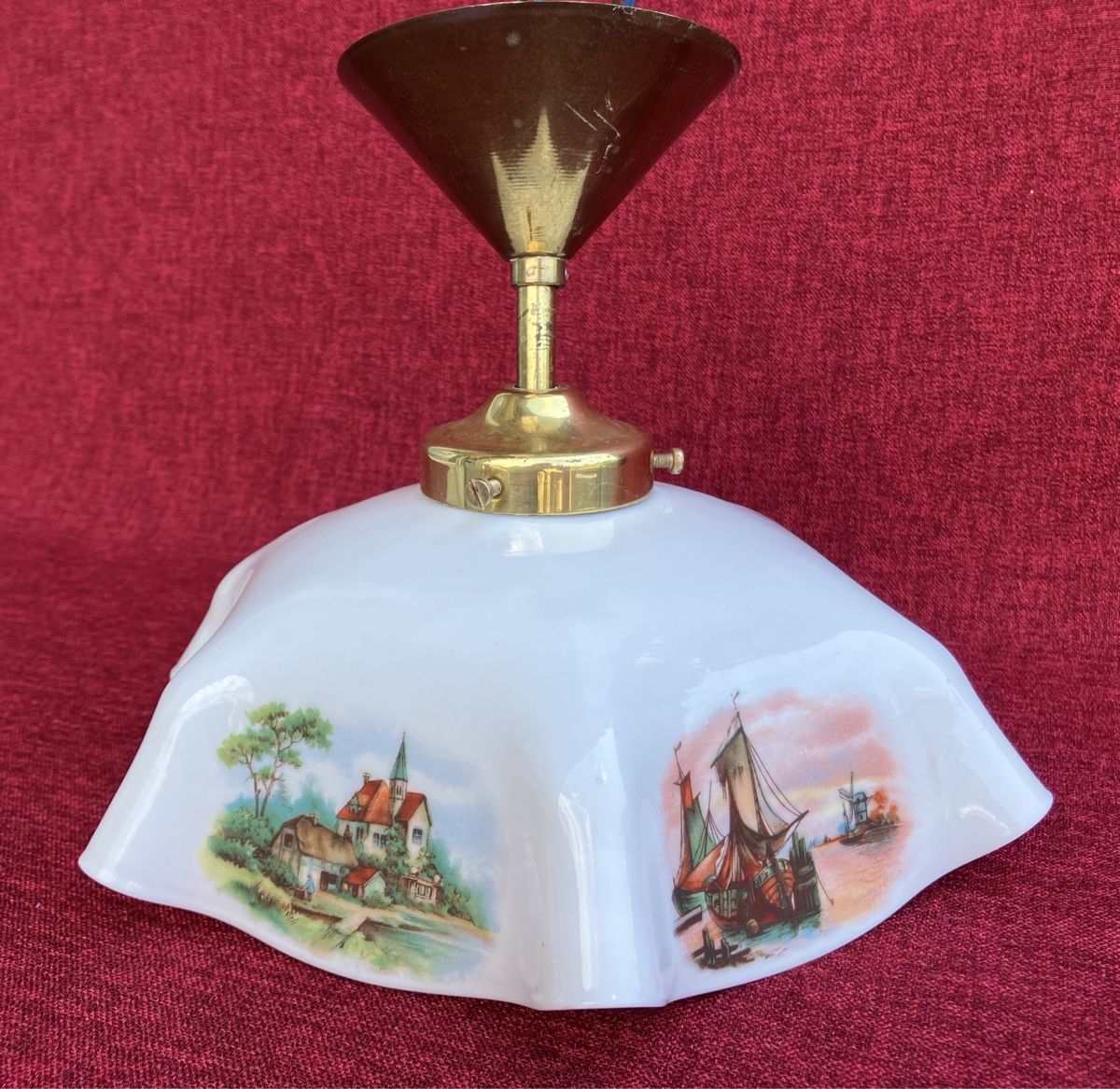 Lampadari & plafoniere: Jugendstil Deckenlampe Opal Glas Top Zustand – Usato da Zürich venduto da otomado 3