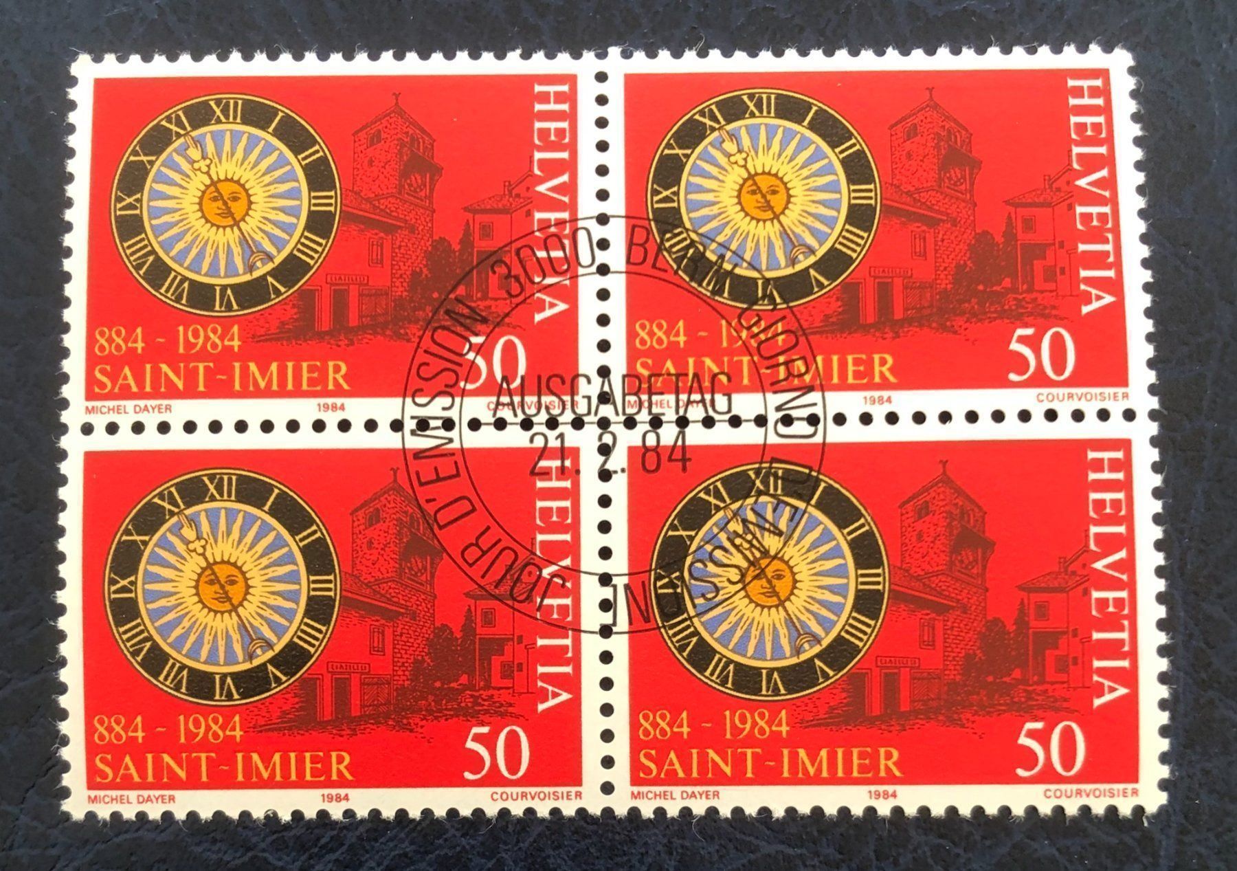 Tutti i francobolli: 4 er Block Nr.706 mit Vollstempel Bern – Usato da Aarau venduto da Billa007