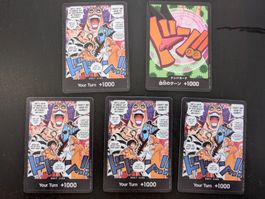 One Piece TCG, 5x Don!! Karten auf Englisch & japanisch