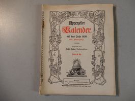 Appenzeller Kalender 1939 - Historisches Zeitdokument!