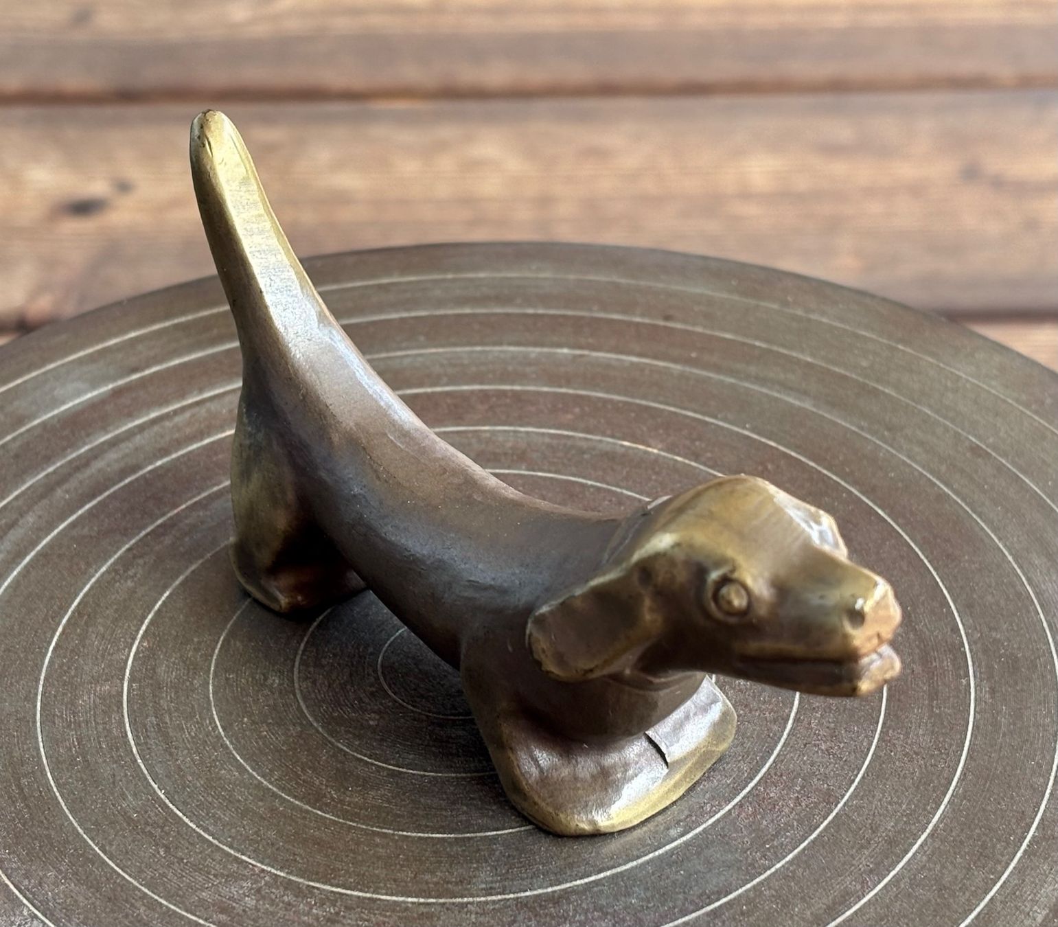 Bag Turgi Figuren: BAG Werbefigur Bronze Hund, Dackel – Gebraucht aus Lüchingen von Eeizo 1
