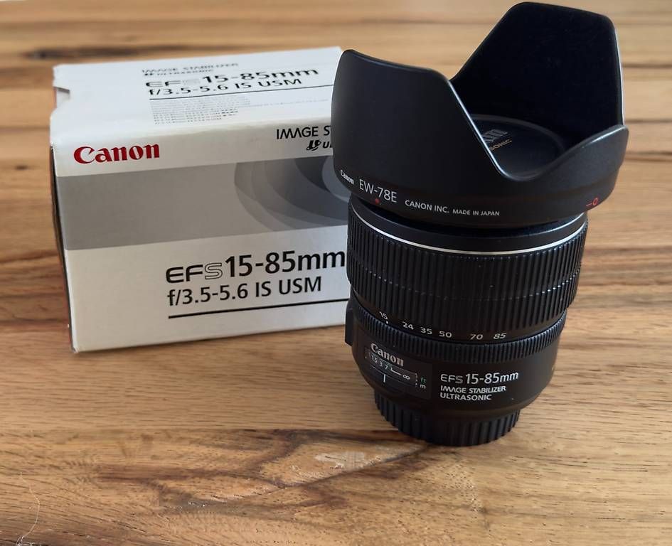 Canon Obiettivi: Canon EF-S 15-85 Objektiv mit Box – Usato da Kaiseraugst venduto da Kinghomer
