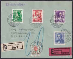 PJ 1935, Satzbrief J73-J76, von WINTERTHUR, Kat: 100.-