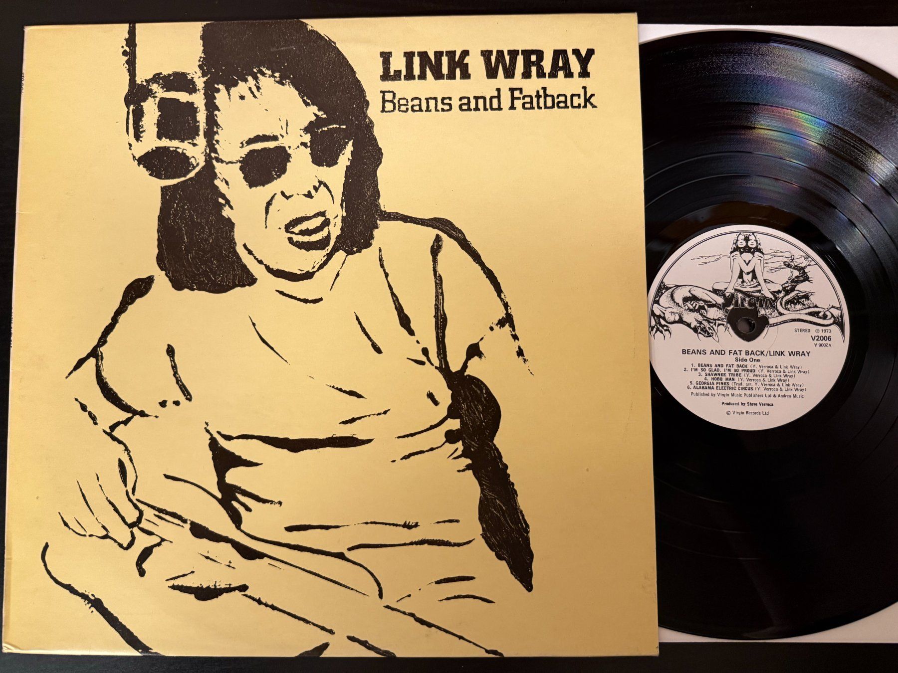 Dischi in vinile: Link Wray – Beans And Fatback [LP UK 1973] – Usato da Tamins venduto da Dark-Skull-Vinyl