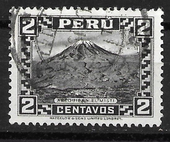 Alle Briefmarken: Peru 1932: Arequipa mit Vulkan Misti – Gebraucht aus Zürich von Rainstamps