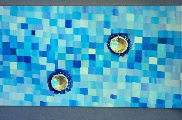 Tableaux: "Moonscape" – Mondlandschaft – Neuf avec emballage d'origine à Geroldswil par ARTEFACTO 2