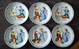 Fondueteller "Schweizer Bauern" Made in Switzerland