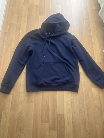 Sweat à capuche bleu marine H&M,