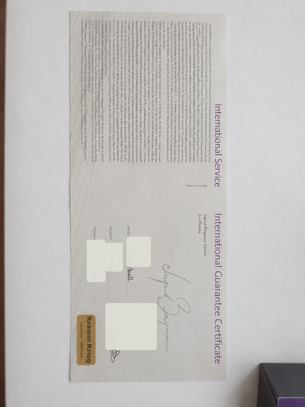 Penna & Evidenziatori: Montblanc Ingrid Bergman La Donna 104906 – Nuovo (secondo la descrizione) da Biel/Bienne venduto da gre_c2g8 7