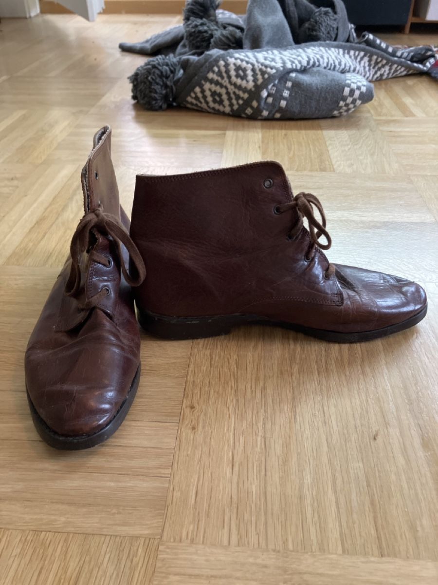 Scarpe da donna: Braune Vintage Lederstiefel - Gr. 40 – Usato da St.Gallen venduto da michel_simone 1