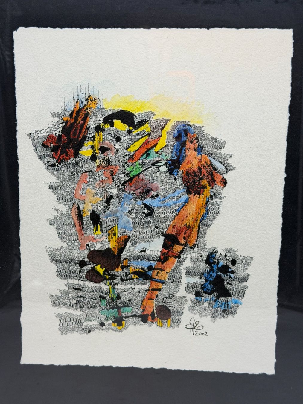Dipinti: François Trivelli "Lévitation" 2002 dessin original – Usato da Morges venduto da vintiques 3