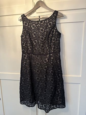 s.Oliver Premium Spitzenkleid Schwarz