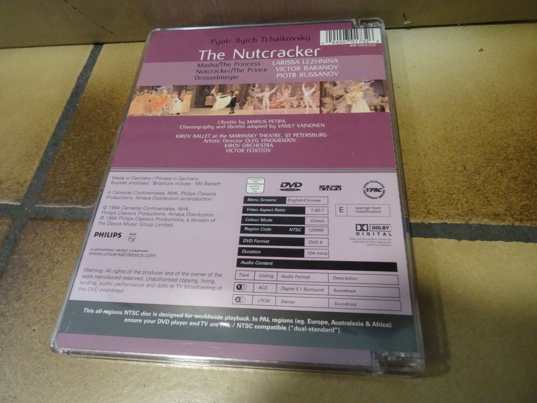 Tutti i DVDs: DVD Der Nussknacker Kirov Ballet – Usato da Olten venduto da Disc-Ausverkauf 2