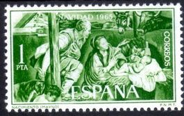 SPANIEN 1965 WEIHNACHTEN ** POSTFRISCH ** - O304