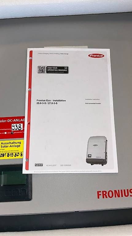 Inverter: Wechselrichter Fronius Eco 25.0-3-S – Usato da Ueberstorf venduto da Schwam5 2