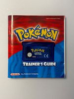 Pokémon Saphir Edition DE mit Trainer's Guide