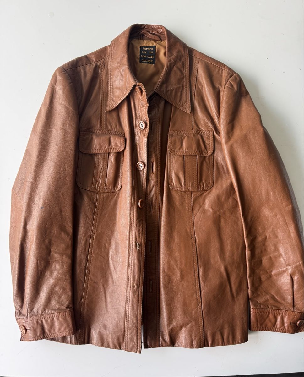 Giacche: Brown Vintage Leather Jacket – Usato da Zürich venduto da forestF4iry 2
