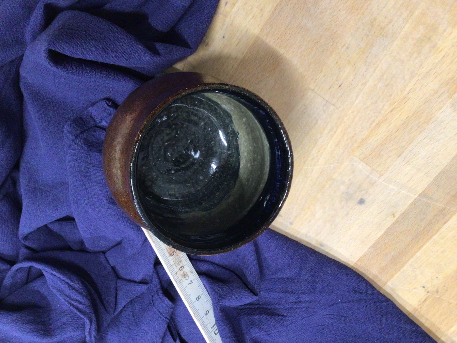 Schalen: Gobelet en gré glaçure couleur bronze, artisanat – Gebraucht aus ORBE von mar_j9rz 8