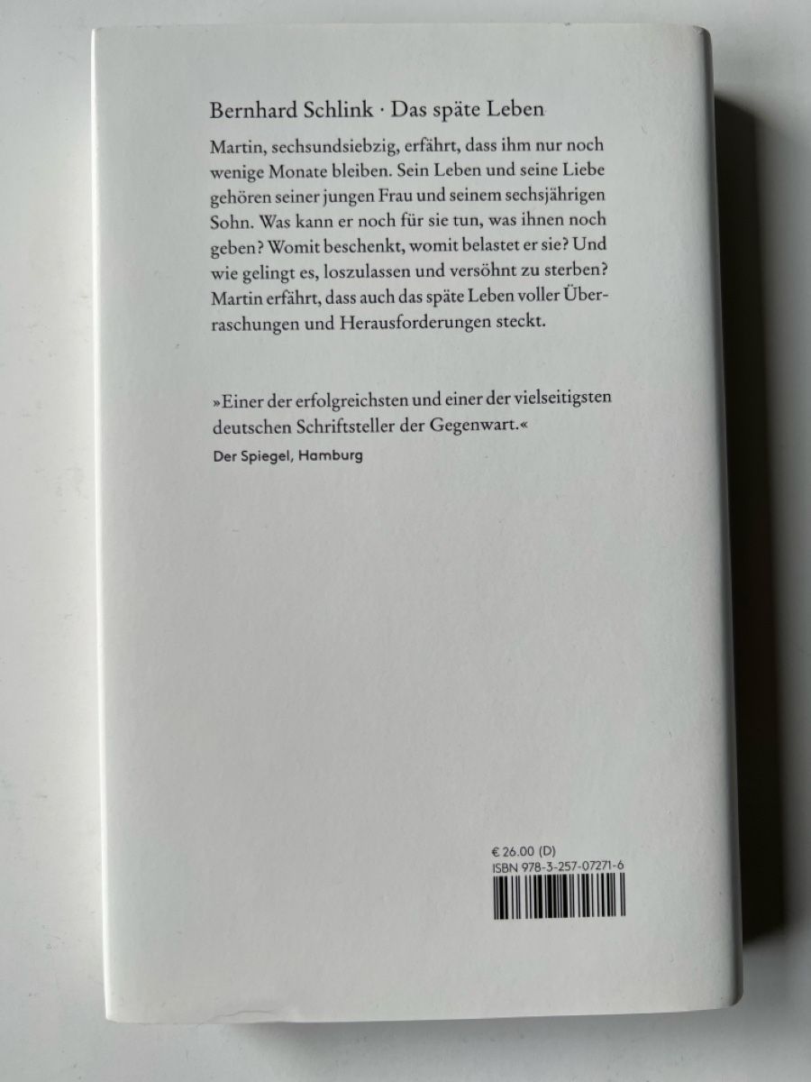 Bücher: Bernhard Schlink Das späte Leben – Gebraucht aus Luzern von nochnichtaltpapier 1