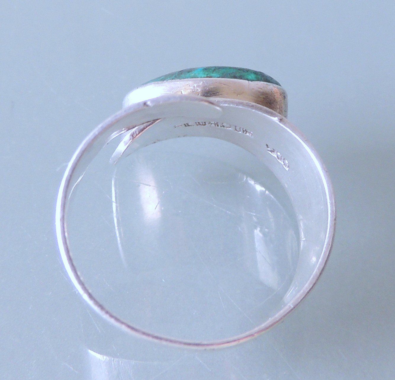 Ringe: Türkis Malachit Silber 900 Fingerring – Gebraucht aus Waldenburg von schaller707 3