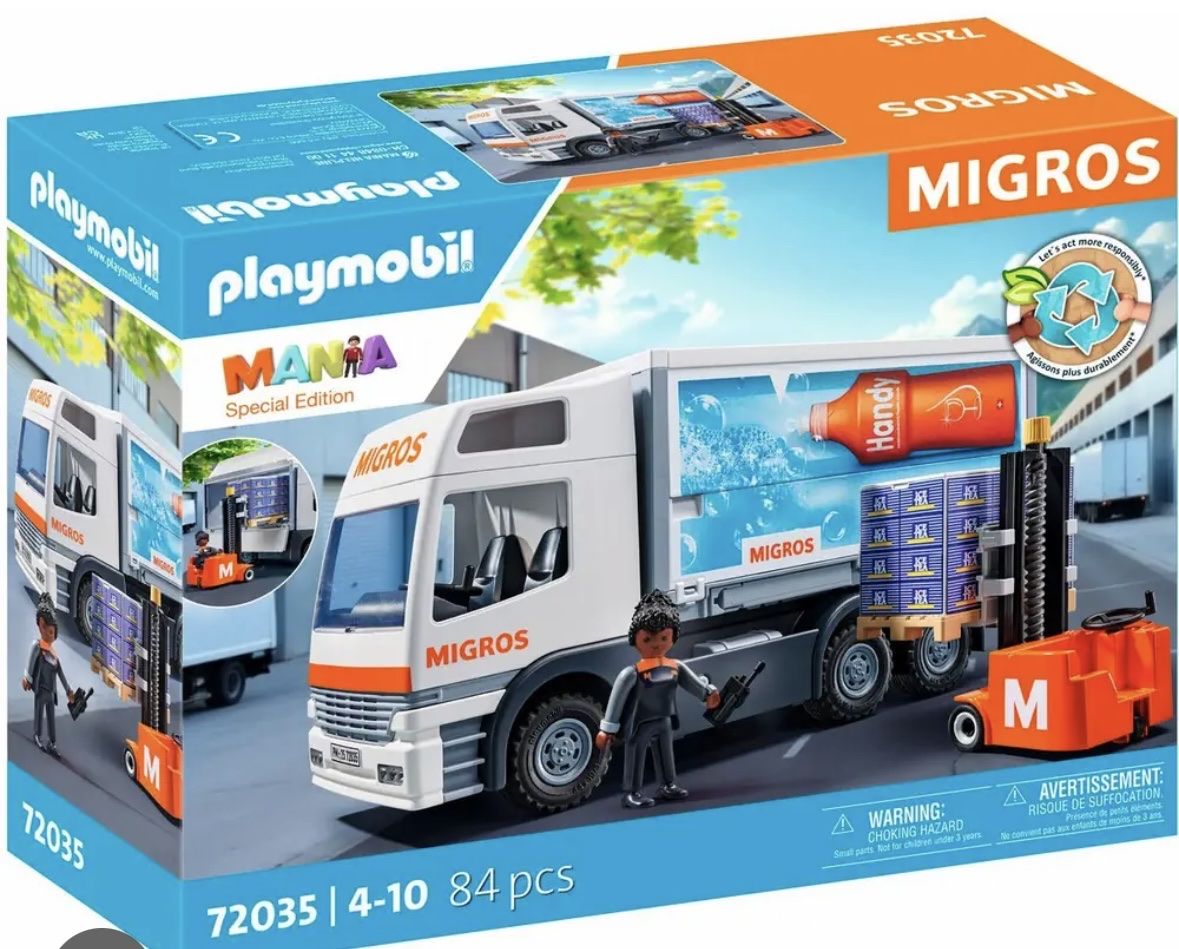 Migros Raccolte di bollini & punti: Migros Mania Playmobil Lastwagen – Nuovo e nell'imballaggio originale da Safnern venduto da ROEDGM