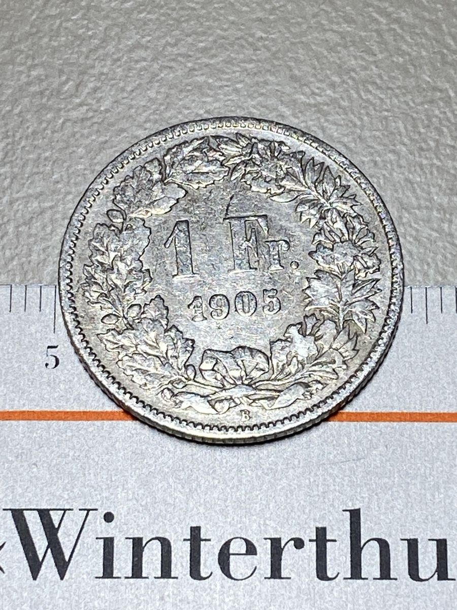 Tutti le monete: Suisse - 1 franc - 1905 – Usato da Payerne venduto da Mike1682 3