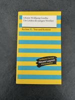 Goethe - Die Leiden des jungen Werther, Reclam XL.